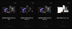 MSI and Gigabyte B650 Series